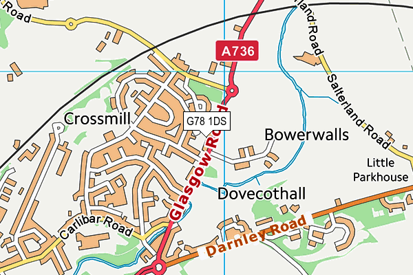 G78 1DS map - OS VectorMap District (Ordnance Survey) G78 1DS map - OS VectorMap District (Ordnance Survey)
