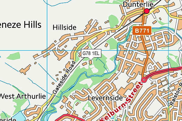 G78 1EL map - OS VectorMap District (Ordnance Survey) G78 1EL map - OS VectorMap District (Ordnance Survey)