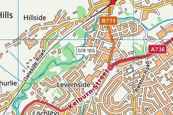 G78 1EQ map - OS VectorMap District (Ordnance Survey) G78 1EQ map - OS VectorMap District (Ordnance Survey)