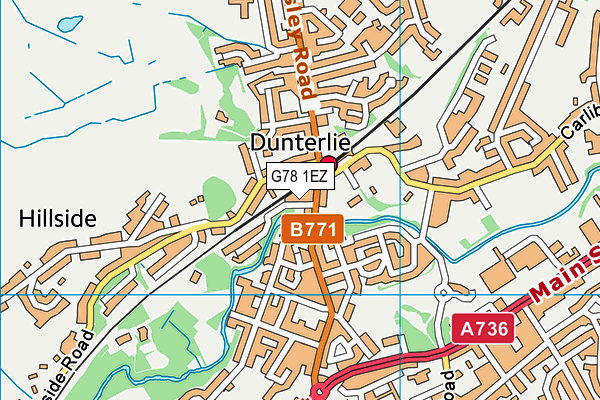 G78 1EZ map - OS VectorMap District (Ordnance Survey) G78 1EZ map - OS VectorMap District (Ordnance Survey)