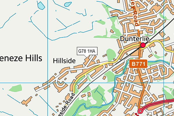 G78 1HA map - OS VectorMap District (Ordnance Survey) G78 1HA map - OS VectorMap District (Ordnance Survey)