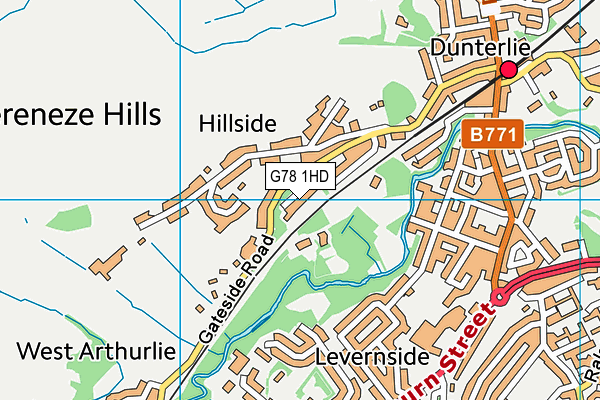 G78 1HD map - OS VectorMap District (Ordnance Survey) G78 1HD map - OS VectorMap District (Ordnance Survey)