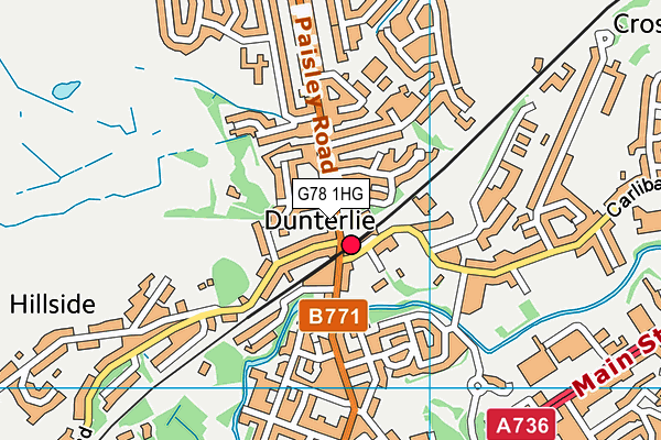G78 1HG map - OS VectorMap District (Ordnance Survey) G78 1HG map - OS VectorMap District (Ordnance Survey)