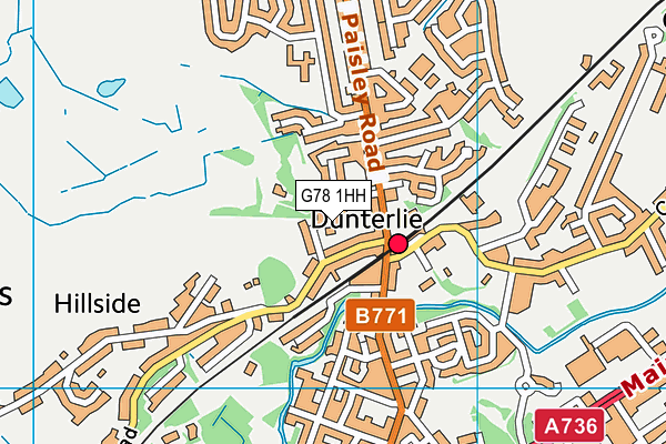 G78 1HH map - OS VectorMap District (Ordnance Survey) G78 1HH map - OS VectorMap District (Ordnance Survey)