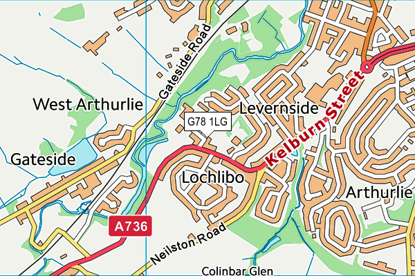 G78 1LG map - OS VectorMap District (Ordnance Survey) G78 1LG map - OS VectorMap District (Ordnance Survey)