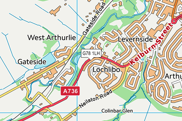 G78 1LH map - OS VectorMap District (Ordnance Survey) G78 1LH map - OS VectorMap District (Ordnance Survey)