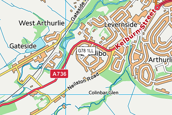 G78 1LL map - OS VectorMap District (Ordnance Survey) G78 1LL map - OS VectorMap District (Ordnance Survey)