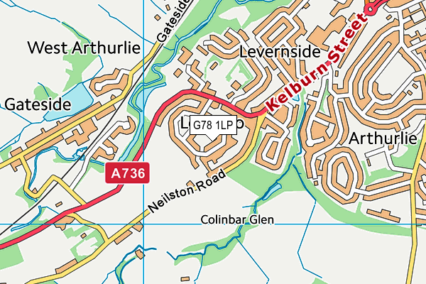 G78 1LP map - OS VectorMap District (Ordnance Survey) G78 1LP map - OS VectorMap District (Ordnance Survey)