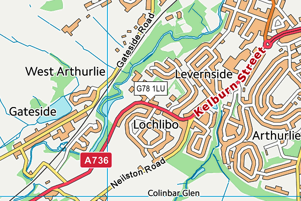 G78 1LU map - OS VectorMap District (Ordnance Survey) G78 1LU map - OS VectorMap District (Ordnance Survey)