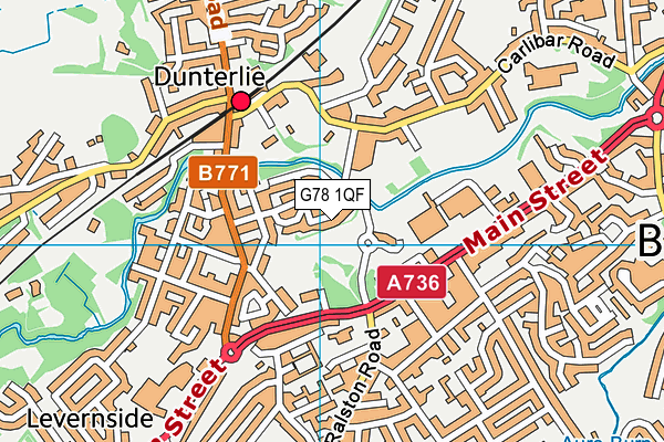 G78 1QF map - OS VectorMap District (Ordnance Survey) G78 1QF map - OS VectorMap District (Ordnance Survey)
