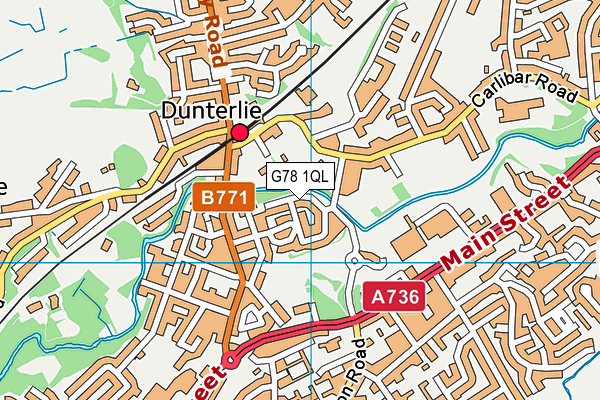 G78 1QL map - OS VectorMap District (Ordnance Survey) G78 1QL map - OS VectorMap District (Ordnance Survey)