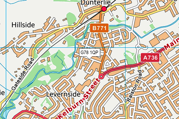 G78 1QP map - OS VectorMap District (Ordnance Survey) G78 1QP map - OS VectorMap District (Ordnance Survey)