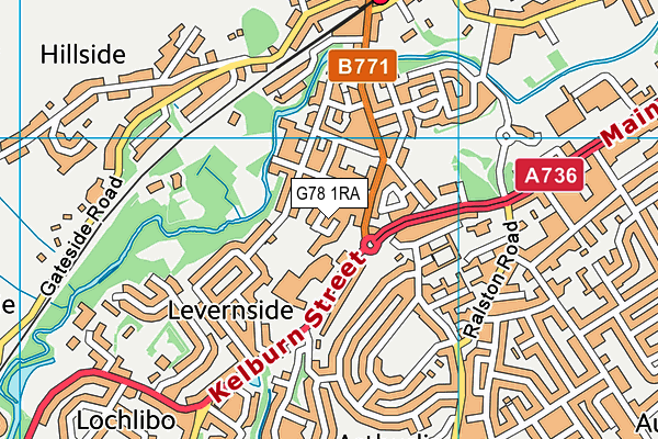 G78 1RA map - OS VectorMap District (Ordnance Survey) G78 1RA map - OS VectorMap District (Ordnance Survey)