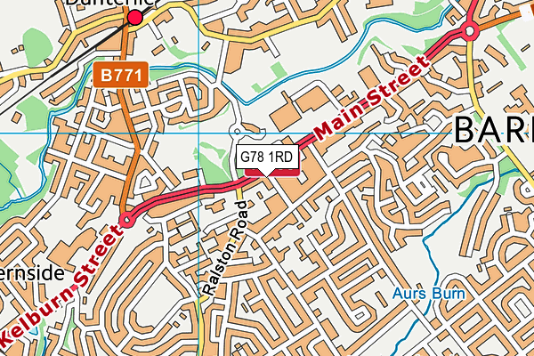 G78 1RD map - OS VectorMap District (Ordnance Survey) G78 1RD map - OS VectorMap District (Ordnance Survey)