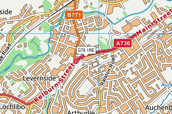 G78 1RE map - OS VectorMap District (Ordnance Survey) G78 1RE map - OS VectorMap District (Ordnance Survey)
