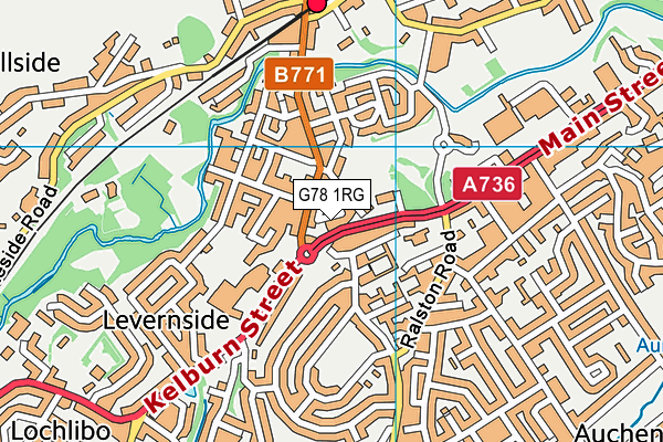 G78 1RG map - OS VectorMap District (Ordnance Survey) G78 1RG map - OS VectorMap District (Ordnance Survey)