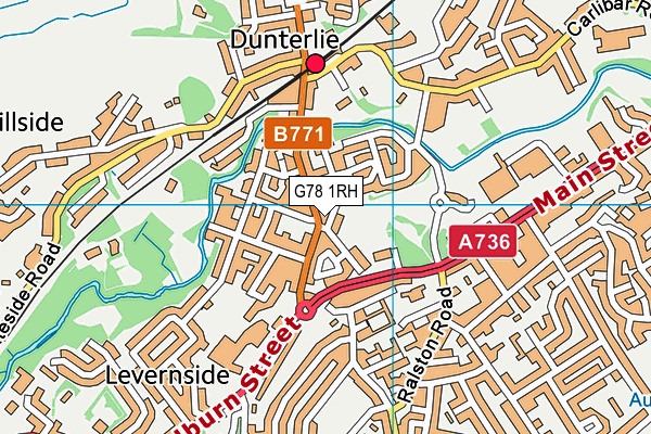 G78 1RH map - OS VectorMap District (Ordnance Survey) G78 1RH map - OS VectorMap District (Ordnance Survey)