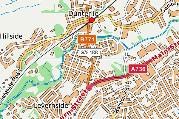 G78 1RR map - OS VectorMap District (Ordnance Survey) G78 1RR map - OS VectorMap District (Ordnance Survey)