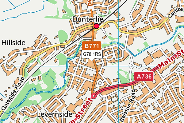 G78 1RS map - OS VectorMap District (Ordnance Survey) G78 1RS map - OS VectorMap District (Ordnance Survey)