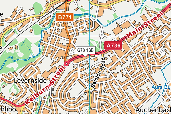 G78 1SB map - OS VectorMap District (Ordnance Survey) G78 1SB map - OS VectorMap District (Ordnance Survey)
