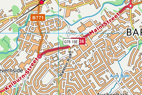 G78 1SE map - OS VectorMap District (Ordnance Survey)