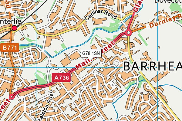 G78 1SN map - OS VectorMap District (Ordnance Survey) G78 1SN map - OS VectorMap District (Ordnance Survey)