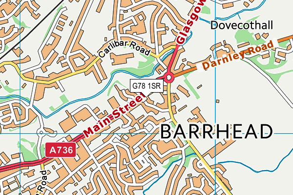 G78 1SR map - OS VectorMap District (Ordnance Survey) G78 1SR map - OS VectorMap District (Ordnance Survey)