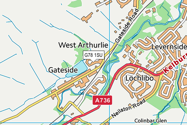 G78 1SU map - OS VectorMap District (Ordnance Survey)