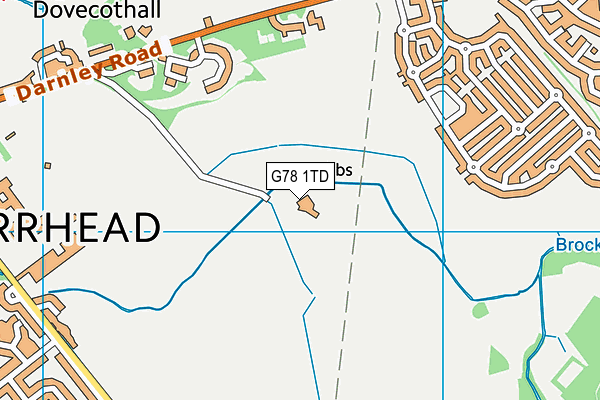 G78 1TD map - OS VectorMap District (Ordnance Survey) G78 1TD map - OS VectorMap District (Ordnance Survey)