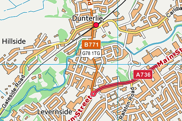 G78 1TG map - OS VectorMap District (Ordnance Survey) G78 1TG map - OS VectorMap District (Ordnance Survey)