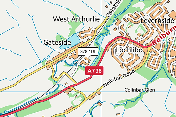 G78 1UL map - OS VectorMap District (Ordnance Survey) G78 1UL map - OS VectorMap District (Ordnance Survey)