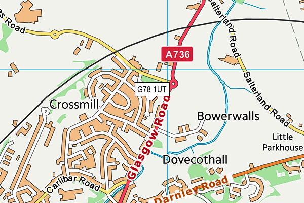 G78 1UT map - OS VectorMap District (Ordnance Survey) G78 1UT map - OS VectorMap District (Ordnance Survey)