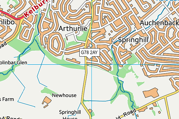 G78 2AY map - OS VectorMap District (Ordnance Survey) G78 2AY map - OS VectorMap District (Ordnance Survey)