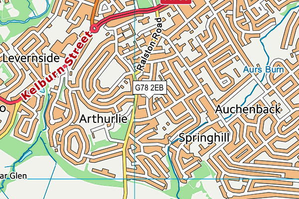 G78 2EB map - OS VectorMap District (Ordnance Survey) G78 2EB map - OS VectorMap District (Ordnance Survey)