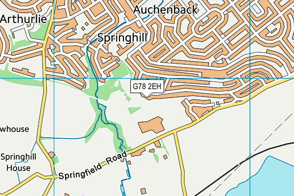 G78 2EH map - OS VectorMap District (Ordnance Survey) G78 2EH map - OS VectorMap District (Ordnance Survey)
