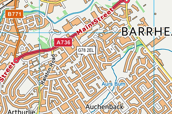 G78 2EL map - OS VectorMap District (Ordnance Survey) G78 2EL map - OS VectorMap District (Ordnance Survey)