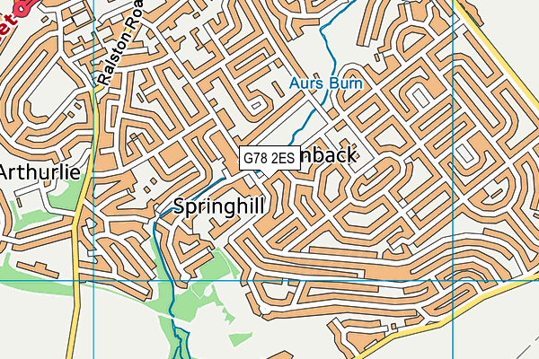 G78 2ES map - OS VectorMap District (Ordnance Survey) G78 2ES map - OS VectorMap District (Ordnance Survey)