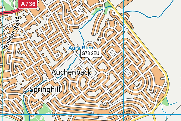G78 2EU map - OS VectorMap District (Ordnance Survey) G78 2EU map - OS VectorMap District (Ordnance Survey)