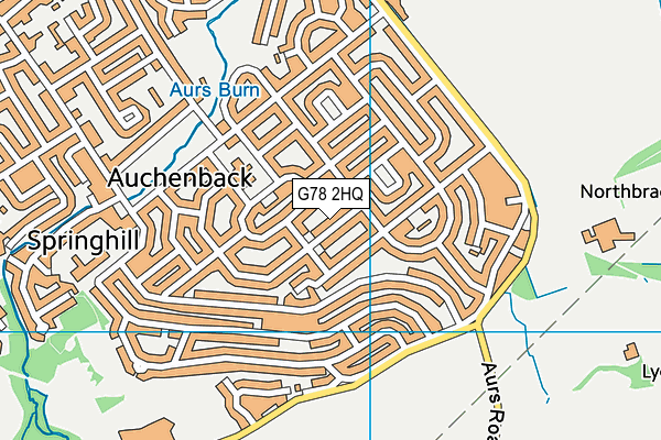 G78 2HQ map - OS VectorMap District (Ordnance Survey) G78 2HQ map - OS VectorMap District (Ordnance Survey)