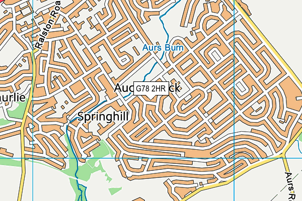 G78 2HR map - OS VectorMap District (Ordnance Survey) G78 2HR map - OS VectorMap District (Ordnance Survey)