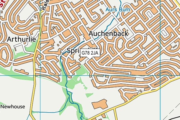 G78 2JA map - OS VectorMap District (Ordnance Survey) G78 2JA map - OS VectorMap District (Ordnance Survey)