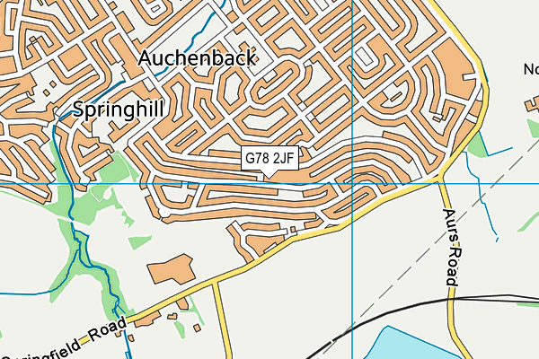G78 2JF map - OS VectorMap District (Ordnance Survey) G78 2JF map - OS VectorMap District (Ordnance Survey)