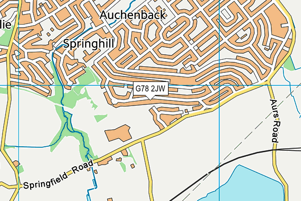 G78 2JW map - OS VectorMap District (Ordnance Survey) G78 2JW map - OS VectorMap District (Ordnance Survey)
