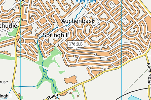 G78 2LB map - OS VectorMap District (Ordnance Survey) G78 2LB map - OS VectorMap District (Ordnance Survey)