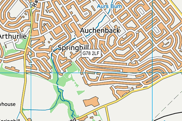 G78 2LF map - OS VectorMap District (Ordnance Survey) G78 2LF map - OS VectorMap District (Ordnance Survey)