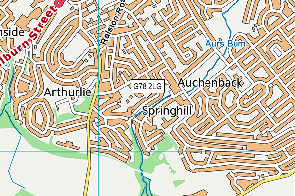 G78 2LG map - OS VectorMap District (Ordnance Survey) G78 2LG map - OS VectorMap District (Ordnance Survey)