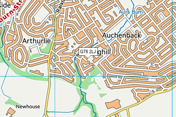 G78 2LJ map - OS VectorMap District (Ordnance Survey) G78 2LJ map - OS VectorMap District (Ordnance Survey)