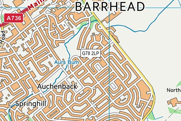 G78 2LP map - OS VectorMap District (Ordnance Survey) G78 2LP map - OS VectorMap District (Ordnance Survey)