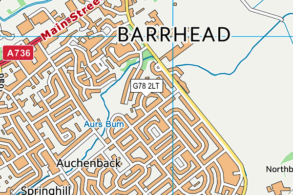 G78 2LT map - OS VectorMap District (Ordnance Survey) G78 2LT map - OS VectorMap District (Ordnance Survey)