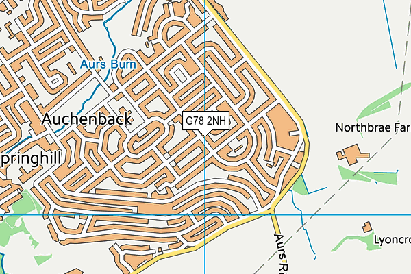 G78 2NH map - OS VectorMap District (Ordnance Survey) G78 2NH map - OS VectorMap District (Ordnance Survey)